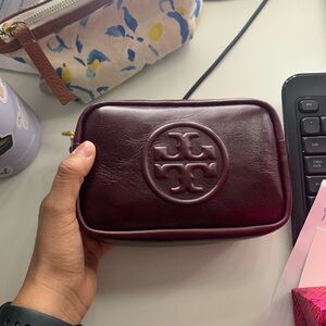 Tory Burch Burgundy Leather crossbody
